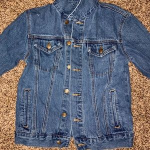 Jean jacket with details on back!